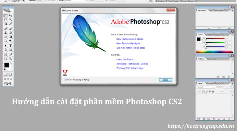 Hướng dẫn cài Photoshop CS2 - Học Trung cấp